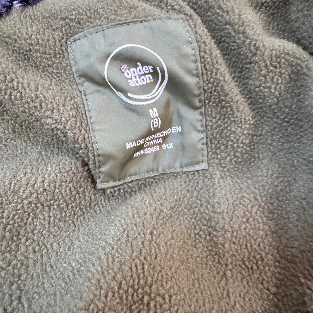 Wonder Nation boy's Green and Black faux fur Puffer‎ Jacket